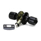 Folkamp RV door lockset, Cylinder Knob, Matte Black, Privacy (1332-MB)