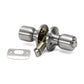 Folkamp RV door lockset, Cylinder Knob, Satin Nickel, Privacy (1332-SN)