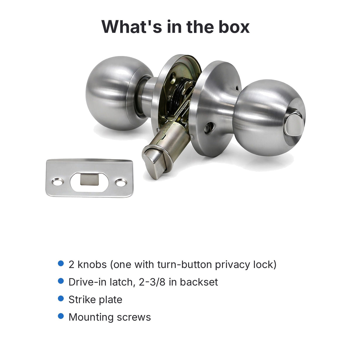 Folkamp 1335R-SN RV door lockset, what's in the box