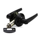 Folkamp RV door lockset, Straight Lever, Matte Black, Privacy (2338-MB)