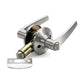 Folkamp RV door lockset, Straight Lever, Satin Nickel, Privacy (2338-SNA)