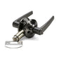 Folkamp RV door lockset, Straight Lever, Weathered Nickel, Privacy (2338-WENA)