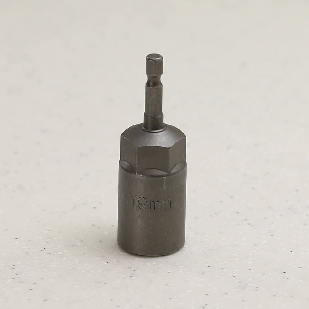 Heavy Duty Bit 19 mm or 3/4" Impact Driver Hex Socket Magnetic Nut Driver RV Lift Tack Trailer Stabilizer Leveling Scissor Jack Socket Quick